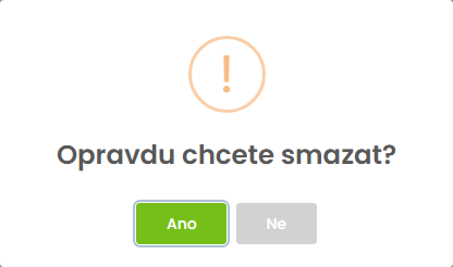 Potvrzení odstranění