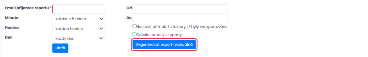 Manuální export ISDOC
